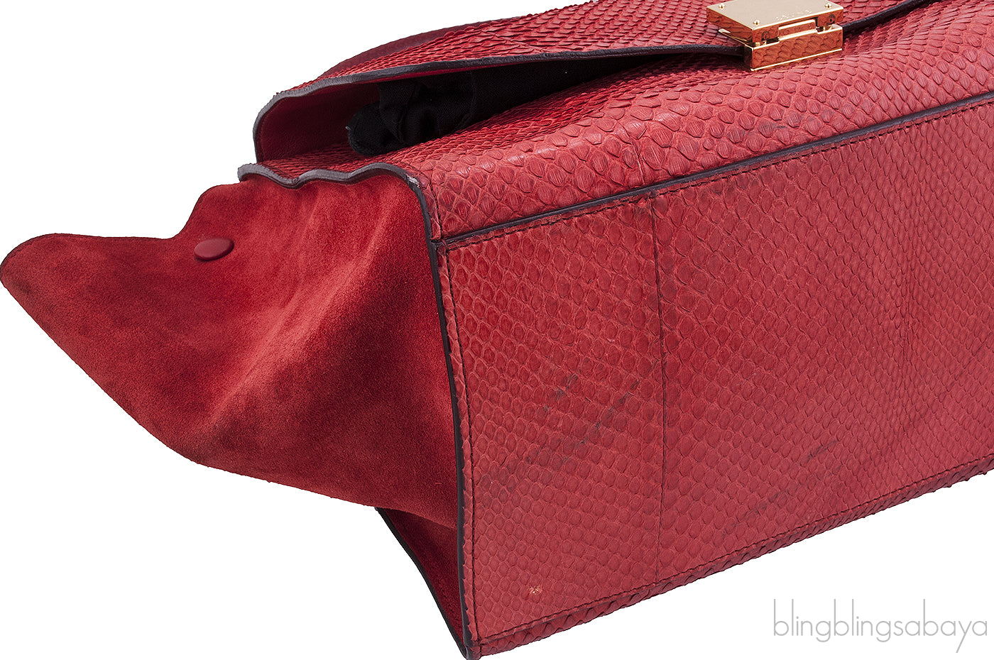 Trapeze Luggage Python Red*