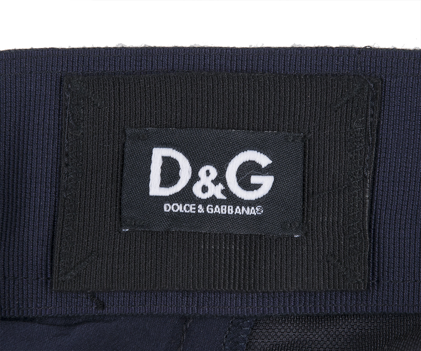 Black & Dark Blue Pleated Detail Skirt