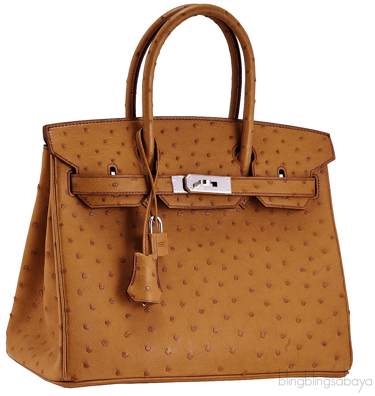 Birkin 30 Ostrich Gold PHW