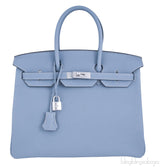 Birkin 35 Blue Lin Togo