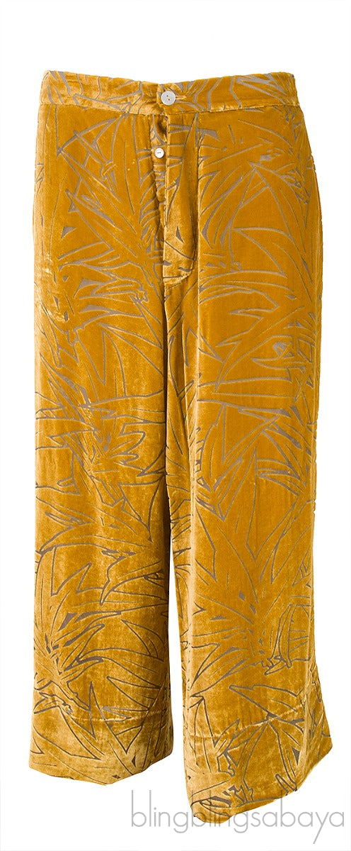Harlow Leaf Velvet Pajama Set