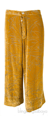 Harlow Leaf Velvet Pajama Set