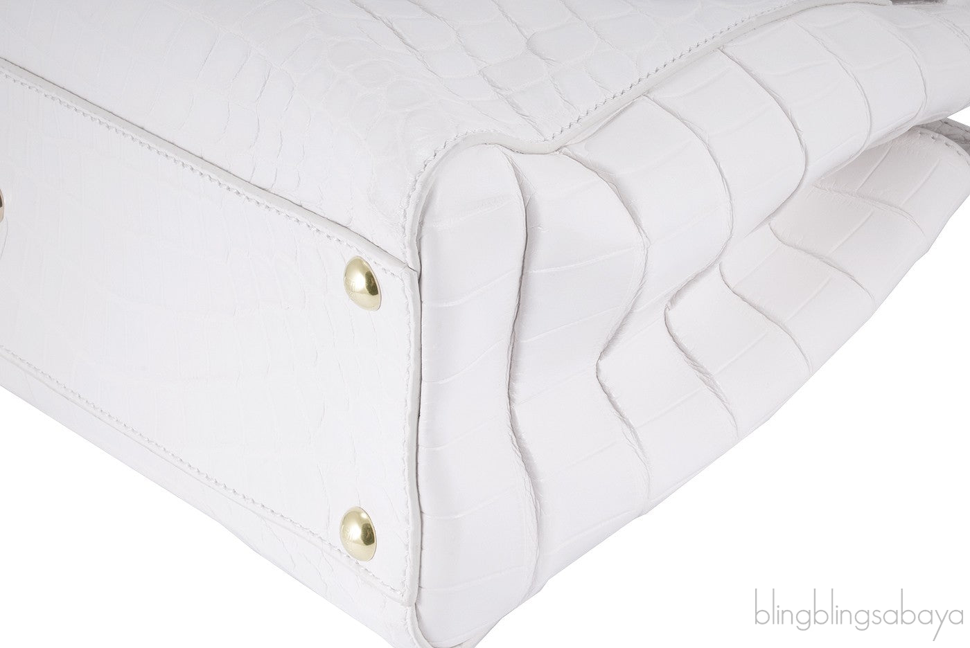 White Pearl Crocodile Peek-a-boo