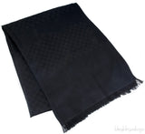 Damier Monogram Black Scarf