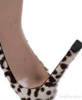 Gianvito Rossi Alice Leopard Print Calf Hair Mules