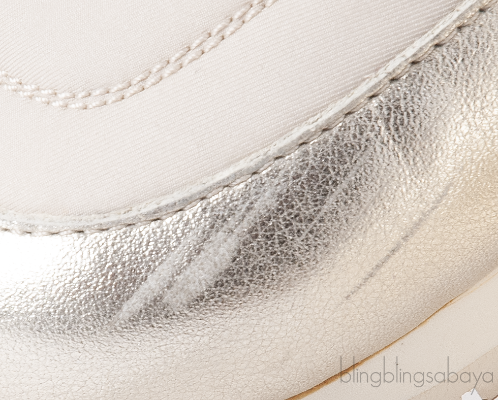 Loro Piana My Wind Beige Nylon and Gold Leather Sneakers
