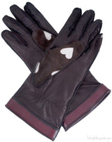 Jenny Heartprinted Calf Hair Gloves
