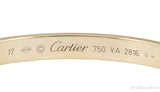 LOVE Open Cuff Yellow Gold Bracelet