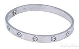 White Gold LOVE Bracelet