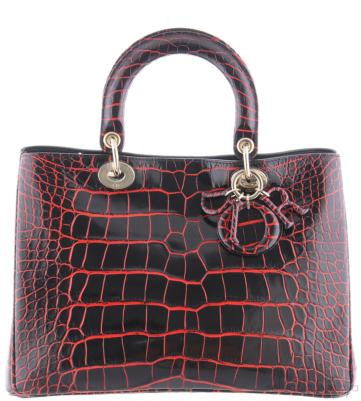 Black/Red Crocodile Diorissimo