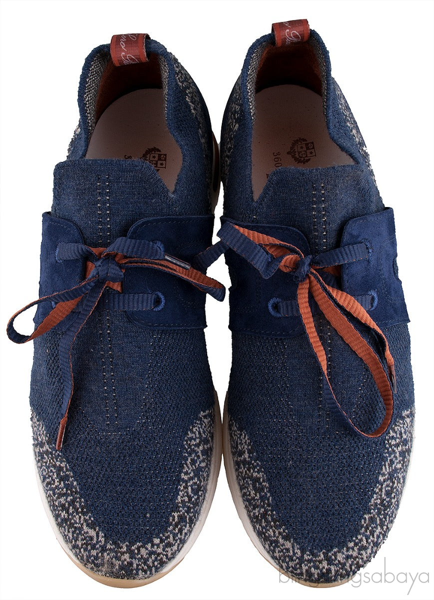 360 Lp Lady Flexy Walk Sneaker Navy Blue Grey