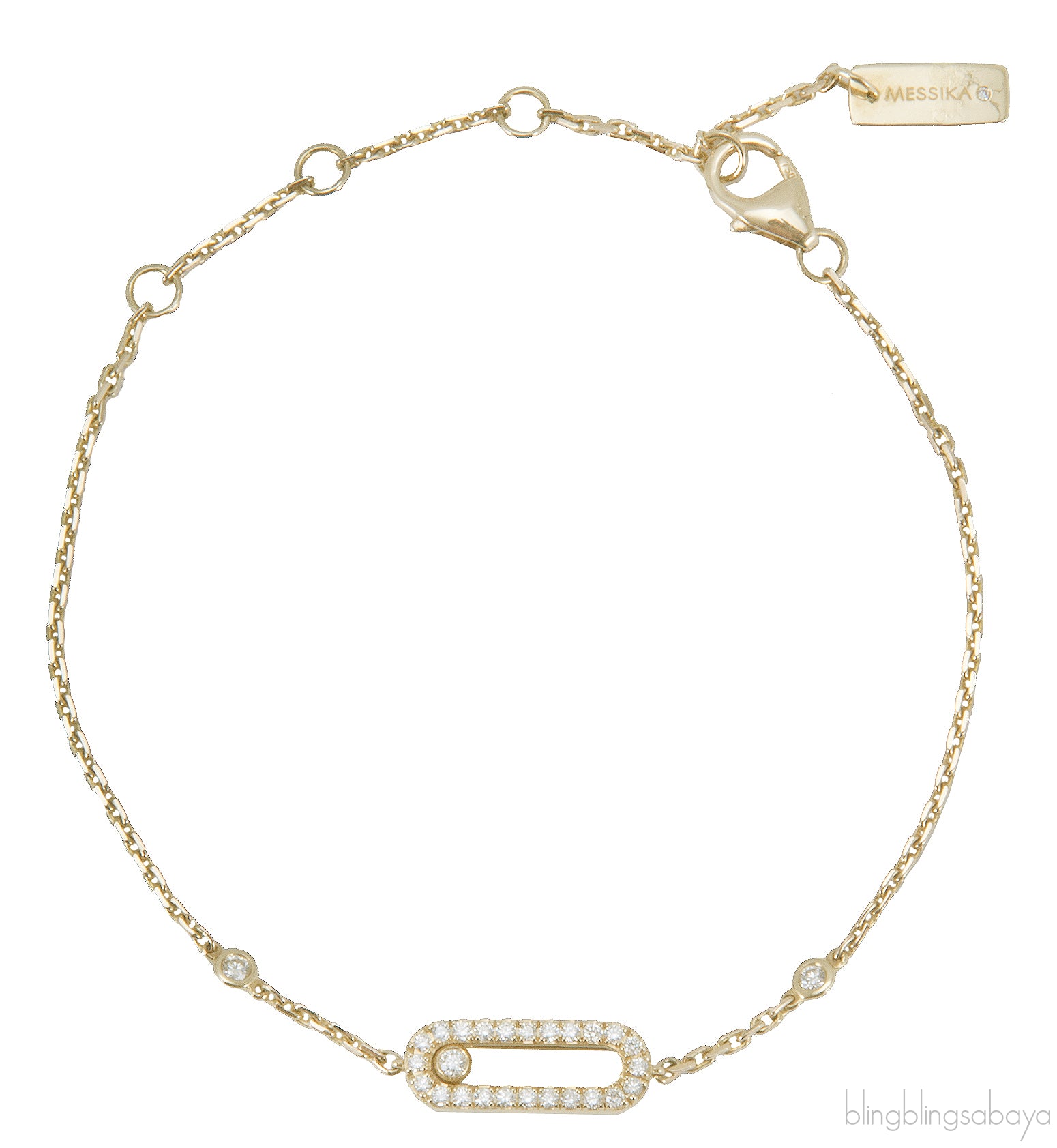 Yellow Gold Move Uno Diamond Bracelet