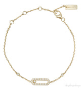 Yellow Gold Move Uno Diamond Bracelet