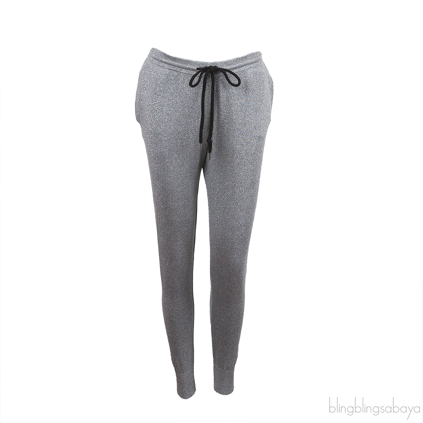 Markus Lupfer Metallic Silver Knit Jogger