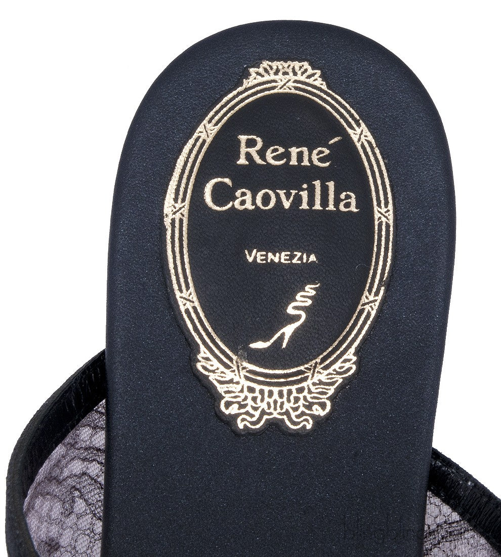 Ruby Black Lace Sandals