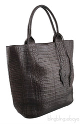Hanging Leaf Crocodile Tote Bag