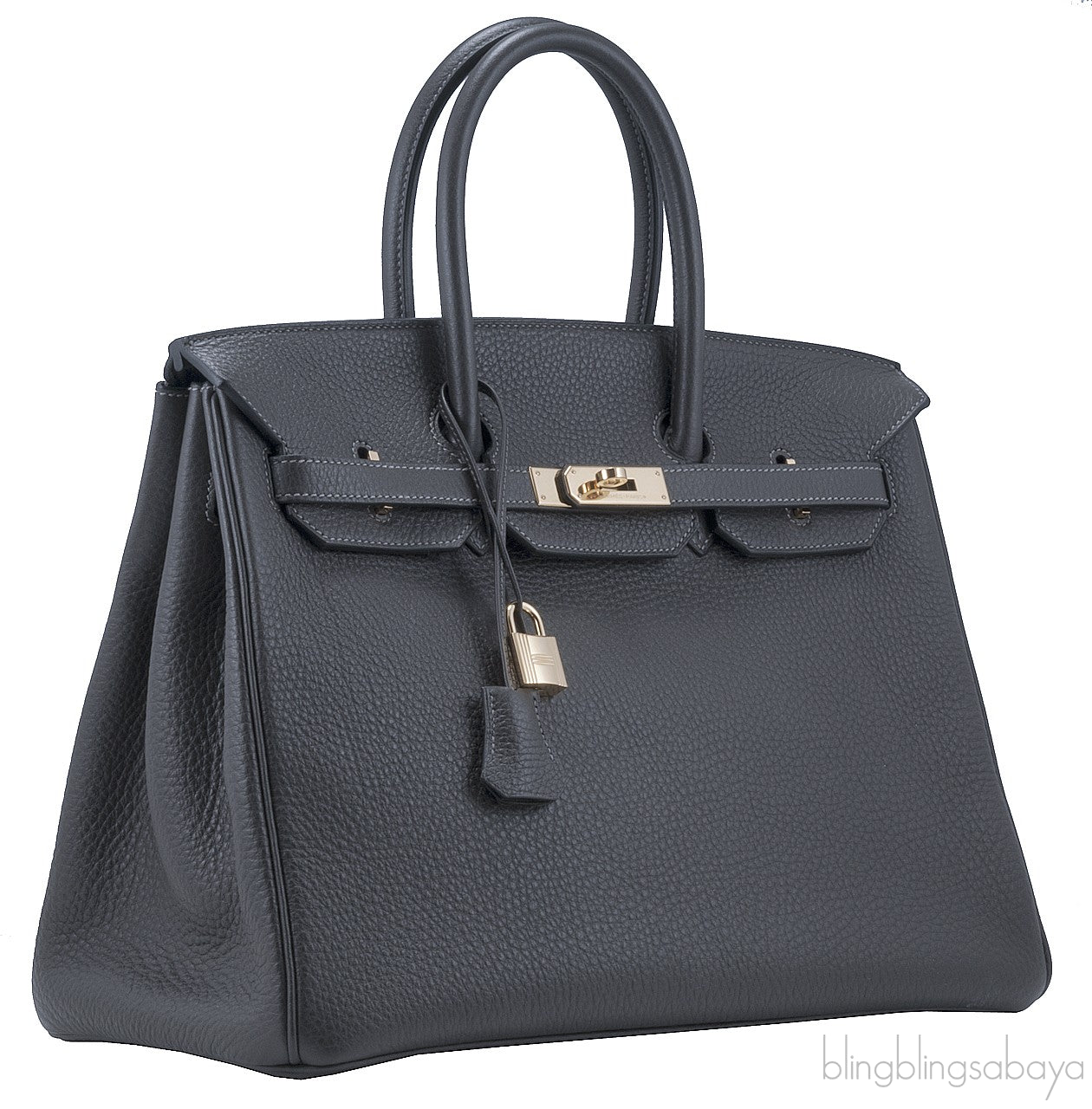 Birkin 35 Graphite GHW