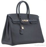 Birkin 35 Graphite GHW