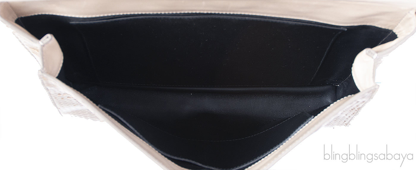Roger Vivier Greyish Brown Python Shoulder Bag