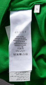 Green GG Crystal Embellished T-shirt