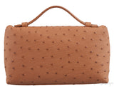 L19 Brown Ostrich Pouch