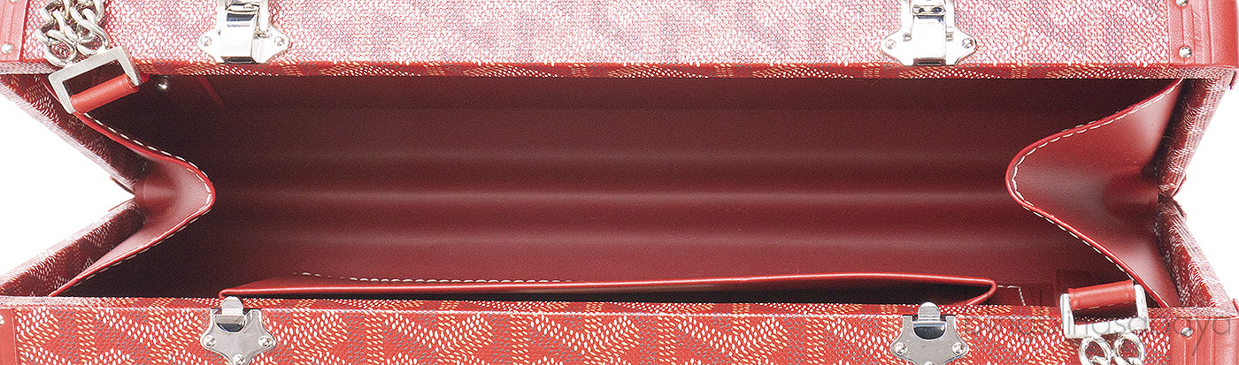 Goyard Saint Honore Trunk Bag Burgundy