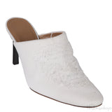 Loewe White Ripped Denim Mules