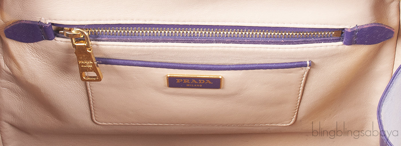 Bi-color Saffiano Frame Bag