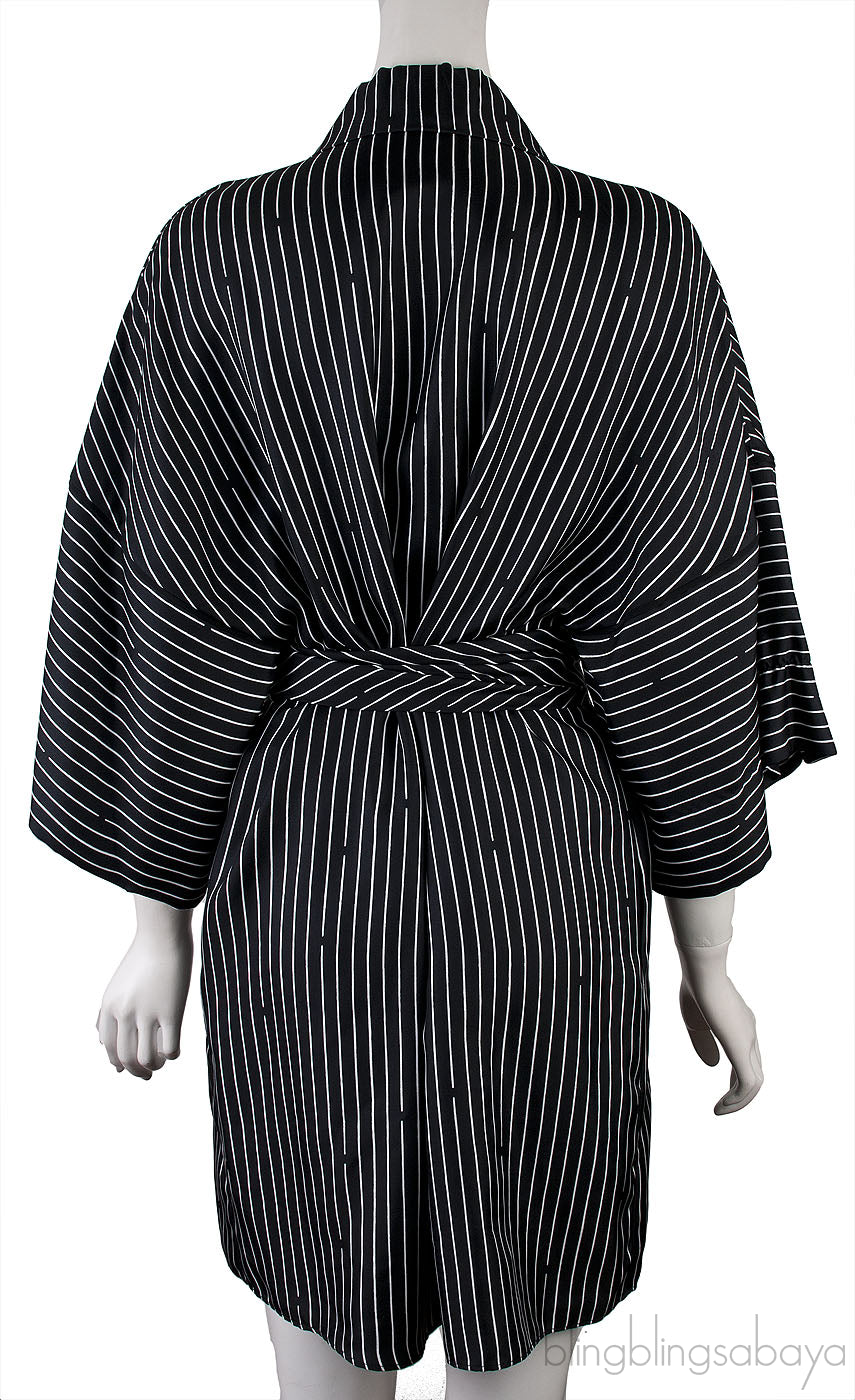 Black Stripe Tunic Dress