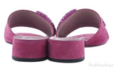 Fuchsia Suede Maxine Sandals