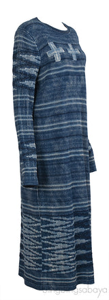 PRL x Naiomi Glasses Blue Knit Jumper Dress