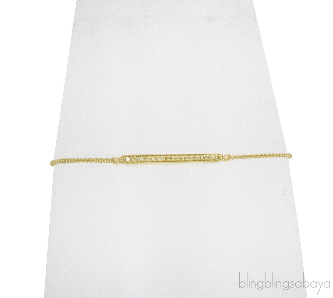 Skinny Short Bar Bracelet