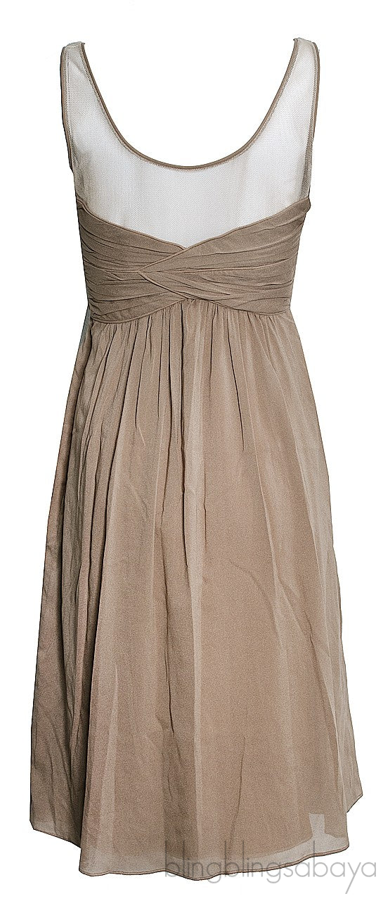 Nude Silk Dress