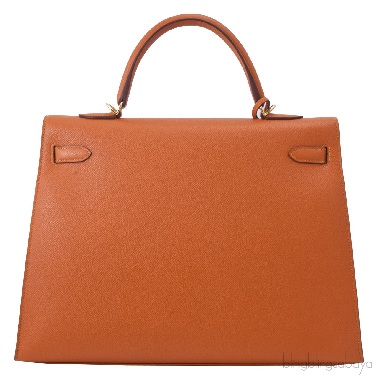 Kelly 35 Orange Epsom Sellier