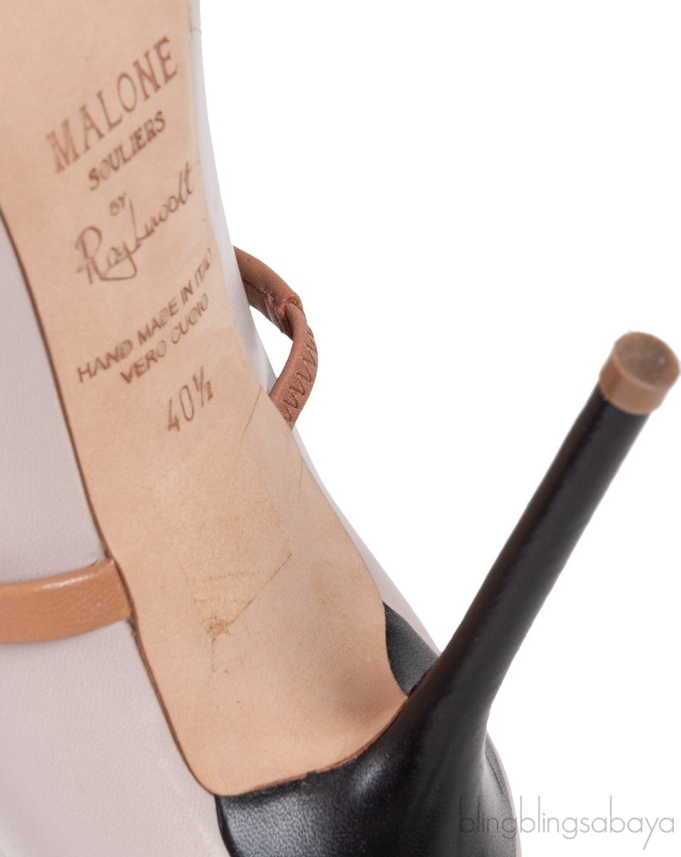 Maureen 100 Beige Grey & Brown Heels