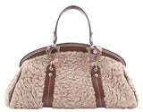 Persian Lamb Fur Satchel Handbag