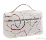Loro Piana Extra Pocket L27 Shearling Embroidery Shoulder Bag