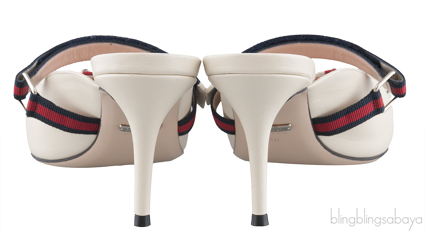 Emma Off-White Leather Mules