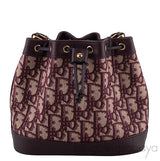 Oblique Drawstring Mini Bucket Bag