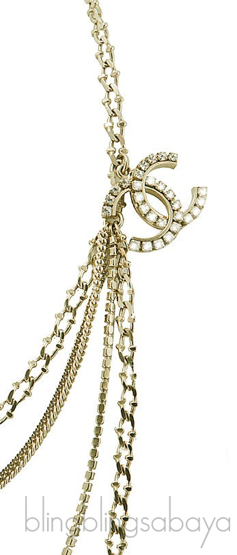 CC Dangling Multi Strand Necklace