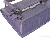 Christian Dior Mitzah Lilac  Crocodile Medium Tote