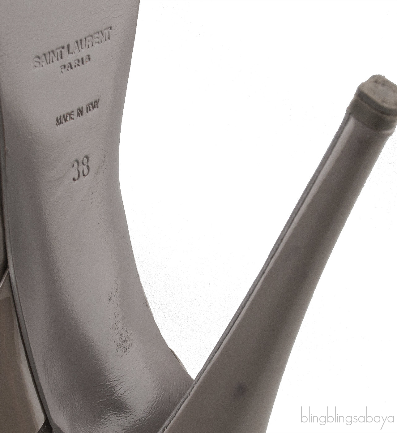 Tribute Grey Patent Sandals