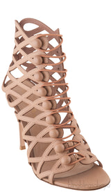 Nude Vendome Cage Sandals