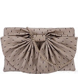 Point D\'Esprit Bow Clutch Bag