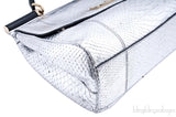 Miss Sicily Satchel Silver Python