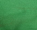 Green Knitted Checkered Maxi Dress