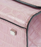 Moynat Rejane PM Pink Nilo Crocodile