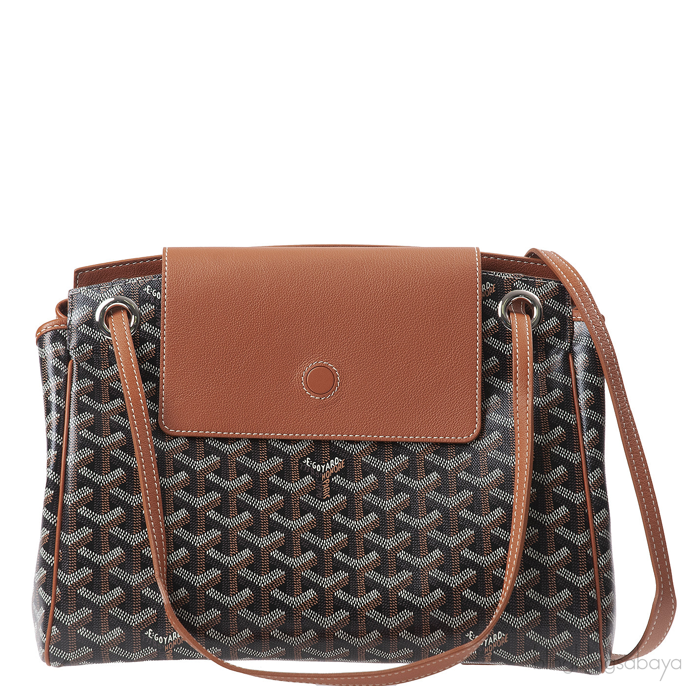 Goyard Black & Tan Routte Suople Bag PM