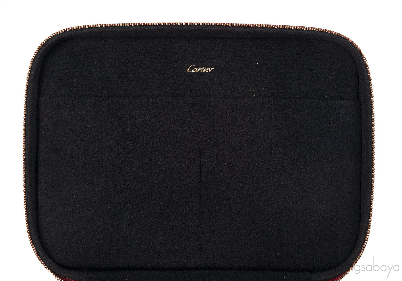 Cartier Travel Jewelery Box Leather Diabolo Red