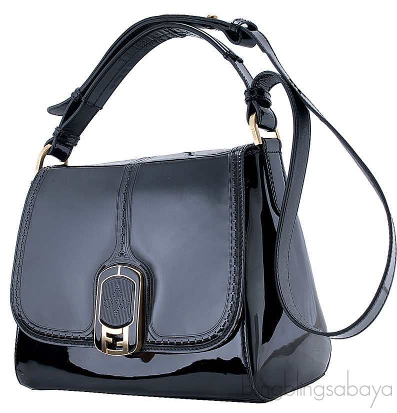 Anna Patent Shoulder Bag